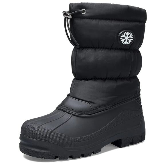KOMFORME Men's Snow Boots, Water Resistant, Size 6 - MSRP $59.99 - Picture 3 of 5